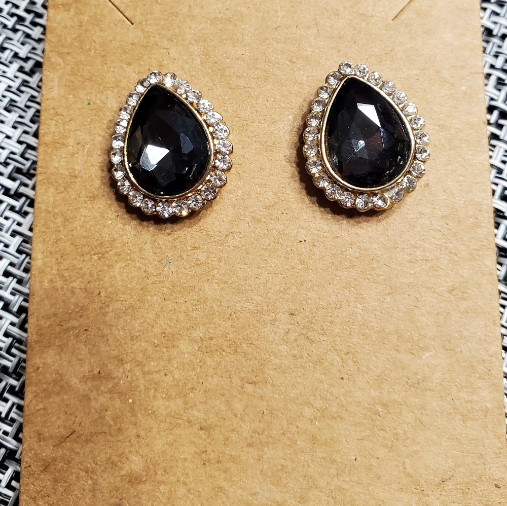Vintage large stud earrings